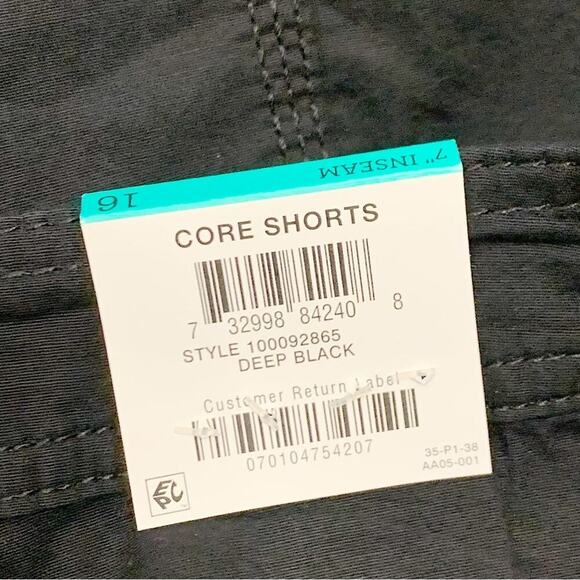 NWT Style & Co Black Core Shorts Mid Rise 7" Inseam Size 16 $39.50 - Picture 6 of 8